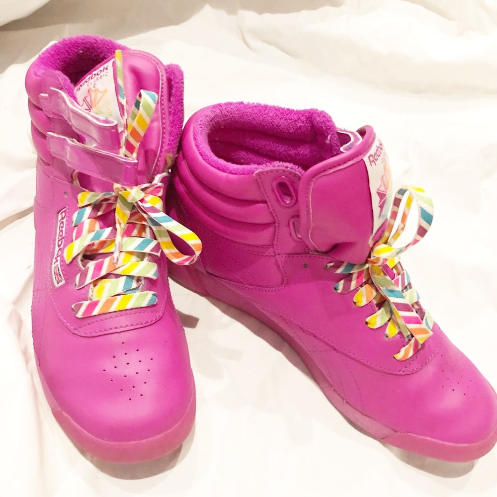 Classic Reebok Throwback Hightop’s Bright Purple